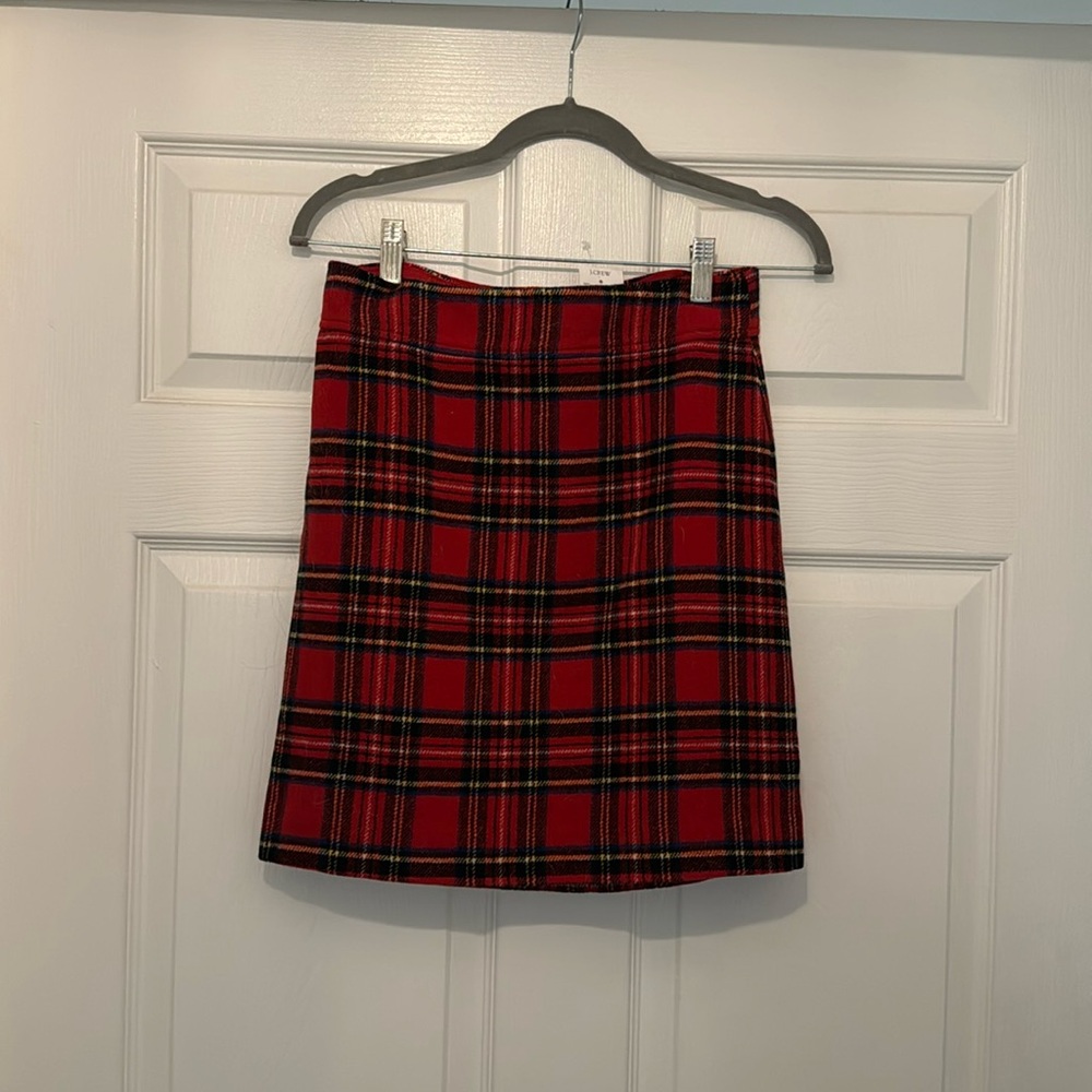 Plaid J-Crew Skirt - Size 2